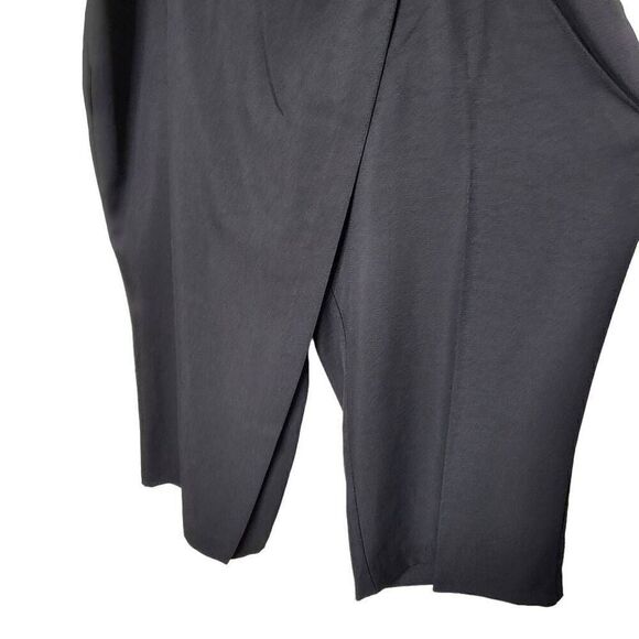City Chic Wrap Up Cropped Black Pants Size XXL/24 - Picture 7 of 12